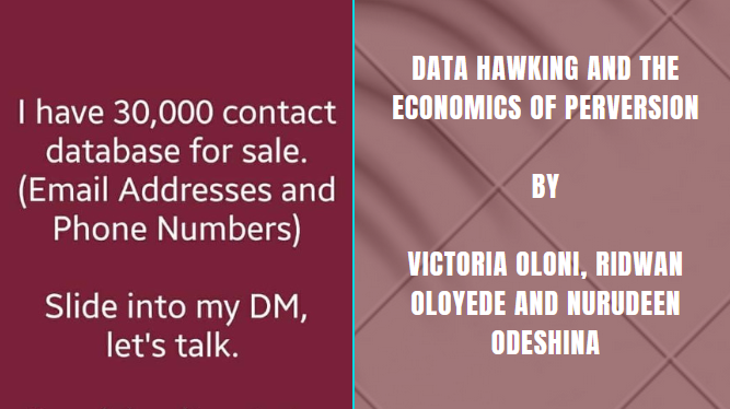 Data hawking and the economics of perversion