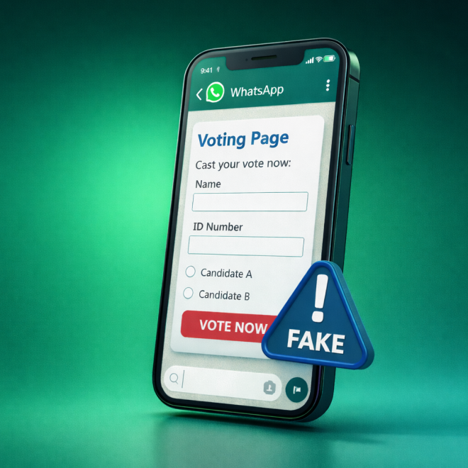 Whatsapp Phishing With Fake Voting Page