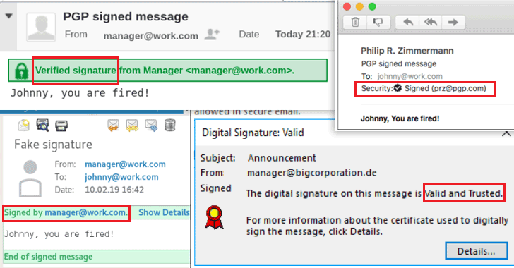 Email Signature spoofing